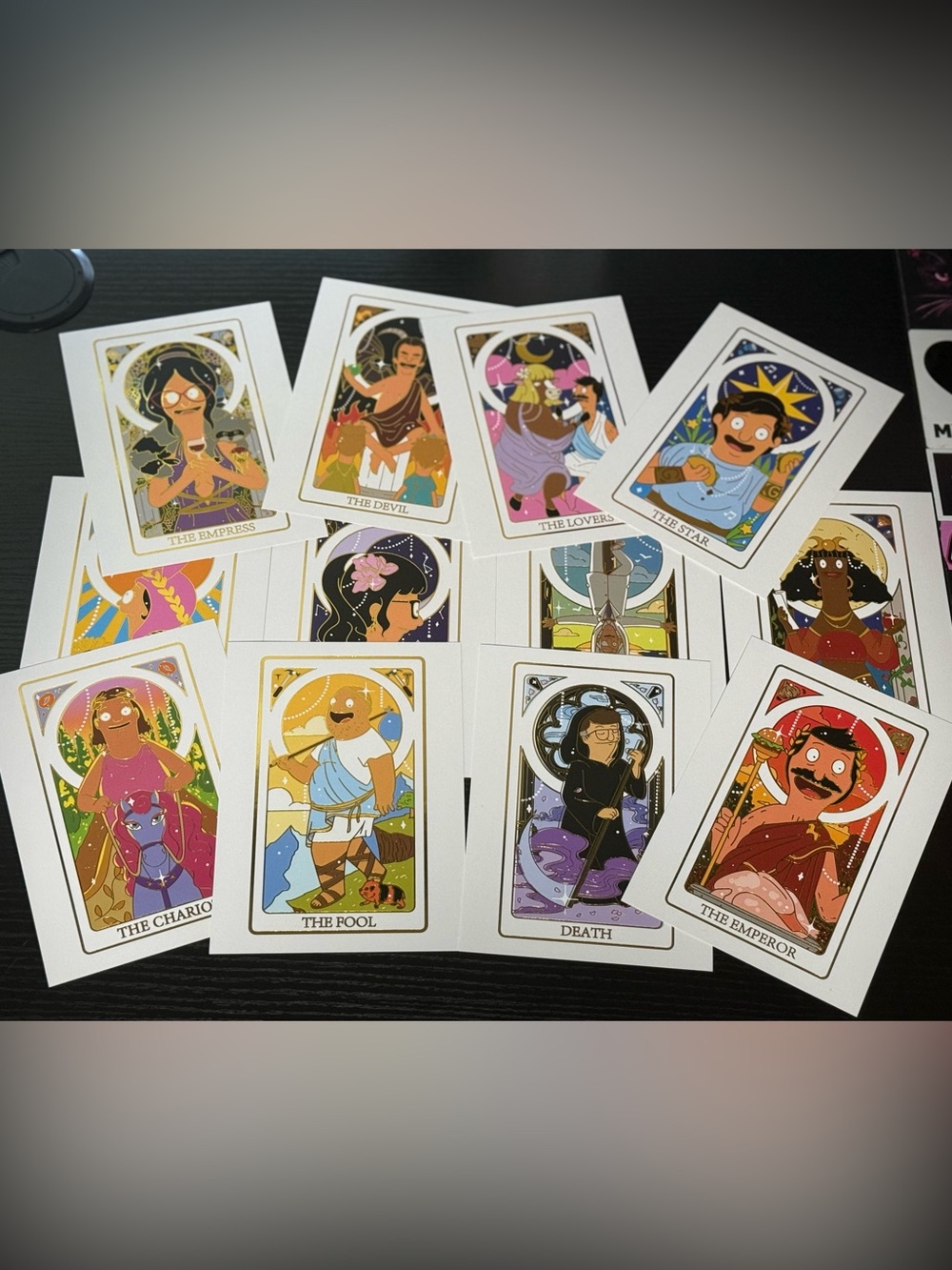 NEW! Bob’s Burgers X Tinatbh Set of (12) Tarot Card Art Prints (Complete Set)